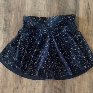 Old Navy Black Polka Dot Skort